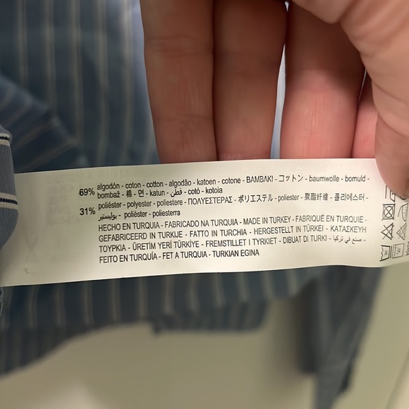 Zara cropped boxy button up shirt size L - Picture 6 of 6